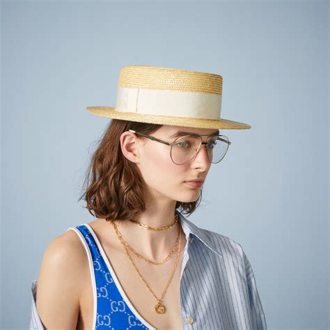 gucci raffia hat|gucci wide brim hat.